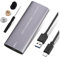 DIYEAH Portable External Drive Enclosure Dual Protocol Type C Compact Digital Hard Disk Case for Laptops Smart Tvs and Routers Intelligent