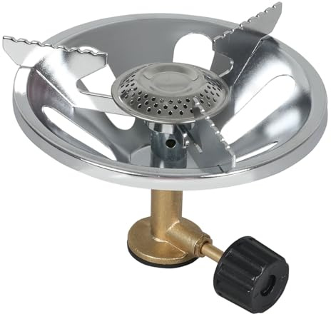 Taylor & Brown Portable Camping Stove, Lightweight 1-Burner Gas Stove, High Power 1350 Watts, for Camping, Festivals, Hiking, Runs off Butane Propane Mix Gas Cartridges