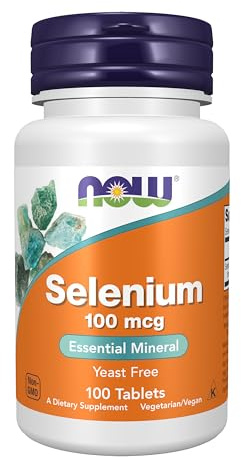 NOW Supplements, Selenium (L-Selenomethionine) 100 mcg, Essential Mineral*, 100 Tablets