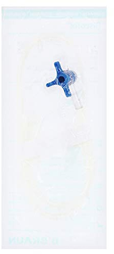 Discofix-3 Dreiwegehahn blau mit 50 cm Verlängerung