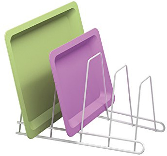 Metaltex Oscar - Soporte 4 tapaderas, banderas o tablas, color blanco