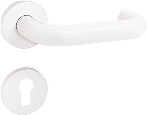 Rosetten-Drückergrt.111.23R/305.23R/306.23 PZ VK8mm TS38,1-48mm lichtgrau