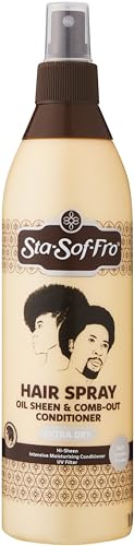 Sta Sof Fro Oil Sheen and Comb Out Conditioner Extra-Dry Hair Spray, 250 ml, Clear, (Pack of 1)