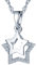 Yumilok Damen Halskette mit Zirkonia kleine Doppel Sterne Anhänger 925 Sterling Silber Sternkette für Damen Mädchen 45 cm lang