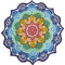 Raum der Stille Mandala Picknick oder Stranddecken, 100% Baumwolle, 150cm Durchmesser, Verschiedene Varianten (Mandala Sieben Chakren)