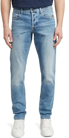 G-STAR 3301 Regular Tapered Jeans, Jeans Uomo, Blu (Worn In Azure 51003-b631-a795), 33W / 36L