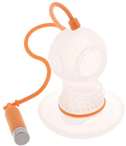 Zonfer Silikon-Tee-Fliter Taucher Form Teesieb Wiederverwendbare Diffusor für ungeheftetes