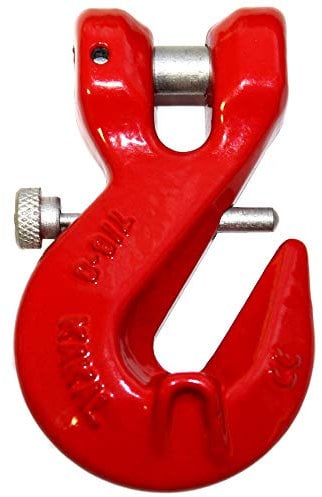 Verkürzungshaken mit Gabelkopf und Sicherheitspin Parallelhaken 6mm 1.12t 1120 kg Forstkette Rückekette Anschlagkette