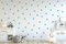 Punkte Set 70er an der Wand Wandtattoo Polka Dots Tupfen Babyzimmer Wandsticker Vinyl DIY Wandaufkleber (Lichtblau)