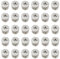 30 Stück Verbindungsstücke für Möbel Nockenbeschlag Vernickelte Zinklegierung Möbelverbinder Armaturen Exzenter Cam Ø15 x 11,5mm Schrankverbinder für Schrank Schublade Kleiderschrank Paneele