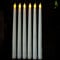 Sequpr LED Candles - Flameless Taper Candles, Battery Operated, Pack of 6, White