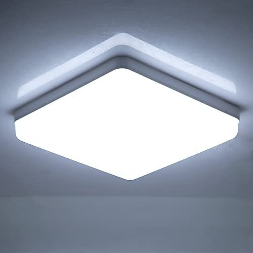 CANMEIJIA LED Ceiling Lights, 36W Bathroom Lights Ceiling 6500K 3540LM Daylight White Super Bright Modern Square Kitchen Lights Ceiling for Living Room Bedroom Hallway Office