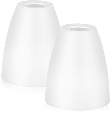 Robustes und Schlichtes Design 2 Weiße Lampenschirme Aus Kunststoff 30 Mm E14 Lampenschirm-set für Schreibtischlampen