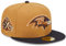 New Era Cap 59FIFTY Herren Basecap NFL Limited Edition (Baltimore Ravens, braun/Navy, 7 1/4)