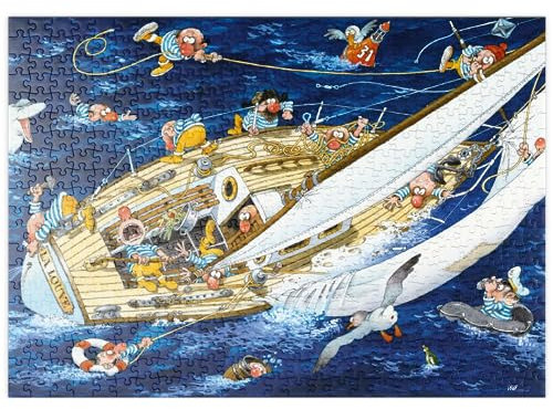 MyPuzzle Sailors - Jean-Jacques Loup - Cartoon Classics - Premium 500 Teile Puzzle - MyPuzzle Sonderkollektion von Heye Puzzle