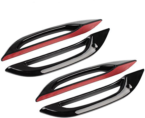 NOPNOG Car Door Handle Protector Cover for Tesla Model 3 & Y, Bright Black Handle Sticker, ABS Pladtic