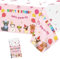 Paw Print Puppy Dog Birthday Tablecloth - Pink, Girl Dog Happy Birthday Table Cover - Plastic, Disposable - 137*274cm