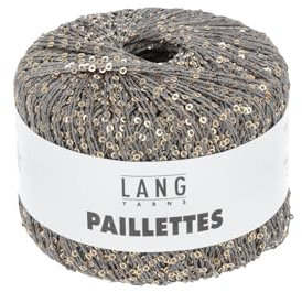 Lang Yarns Paillettes 39.0003 - grau/gold