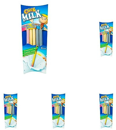 Cool Milk ÖKO Trinkhalme | Schoko, Vanille, Erdbeere, 30 g (Packung mit 5)