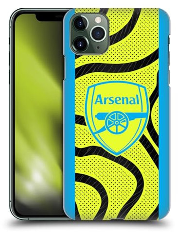 Head Case Designs Officially Licensed Arsenal FC Away 2023/24 Crest Kit Hard Back Case Compatible With Apple iPhone 11 Pro Max