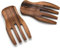 Salad Hands, 2er Set Salatbesteck aus Akazienholz, ideal zum Werfen und Servieren von Salat, Nudeln und mehr, 17,8 cm (Akazien-Salat-Hände)