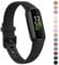 YLK Cinturino compatibile con Fitbit Inspire 3 per uomo e donna, classico silicone TPU, cinturino di ricambio regolabile per Fitbit Inspire 3, colore nero