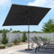 PURPLE LEAF Parasol de Jardin Exterieur inclinable 200 x 300 cm Rectangulaire Parasols en aluminium Toile Protection UV pour Balcon Terrasse Patio, Gris