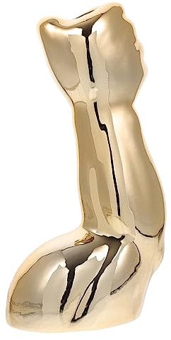 Zerodeko Corps Humain Vase S Forme Anatomique Planteur pour Fleur Vases pour Centres De Table Décor De Fleurs Sculpture en Forme De Corps Vases Blancs pour Fleurs Planteur en Céramique