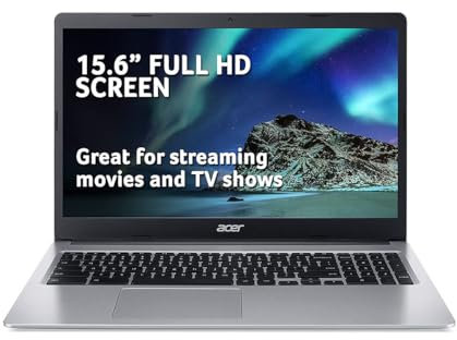 acer Chromebook 315 CB315-4H 14 Laptop | Intel Celeron N4500 | 8GB RAM | 128GB eMMC | Google Chrome OS | Silver