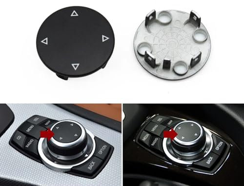 JQUAL Auto CIC IDrive Multimedia Control Knob Menü Taste Tasten Für BMW X1 X5 X6 1 3 5 Serie E84 E90 e91 E92 E70 E71 E72 E60 E87 E88