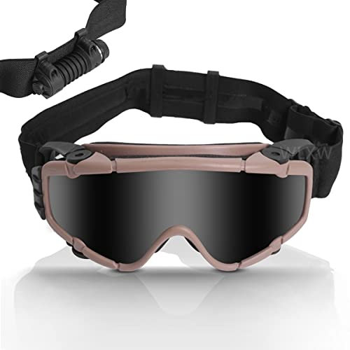 ANSNOW Gafas Antivaho para Airsoft con Ventilador, Antipolvo, Ajustables, para Exteriores, Tácticas, Paintball, Bolas de Bb, Gafas de Seguridad con 2 Lentes/B