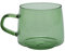 lvifloae 350ml Glass Coffee Cup Crystal Coffee Mug with Handle High Temperature with Handle for Home Office and Cafe Amber (Green)