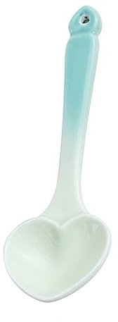 ABOOFAN Einzigartiges Dessertlöffel-set in Herzform Keramik Eisportionierer Kreatives Geschirrset