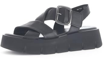 Gabor Sandales à plateforme pour femme, Noir 27., 41 EU