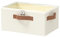 OUTBROS Boîte de Rangement avec Couvercle, Cube Pliable, Convient Pour Couettes, Couvertures, 38 x 26 x 15 cm, Beige, Paquet de 1