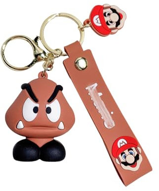 Krilucly Porte-clés de dessin animé, Cuir, Cartoon