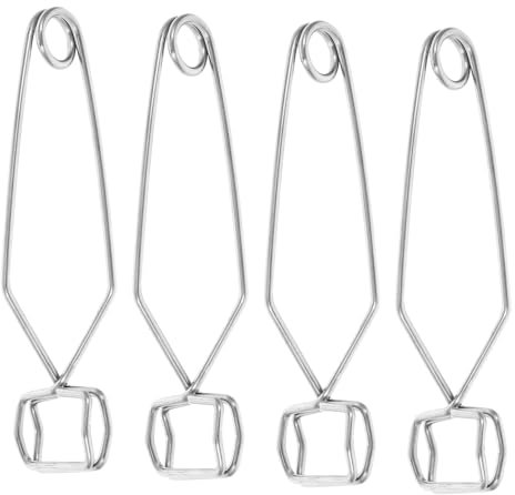 HAWILLOSCH 4stücke Teilige Kleine Federbelastete Reagenzglas Klemmen Aus Edelstahl Hitzebeständig Selbstschließend Für Labor Schule Und Wissenschaftliche Experimente Silberfarbene Testrohr Ha