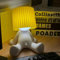 Umikk Lustiges LED Tischleuchte, Lampe „Ein kleiner schüchterner Mann“, Kreative A Little Shy Man Nachttischlampe, USB-Aufladung Tischlampe Mit Schirm, Romantische LED Nachttischlampe (Gelb)
