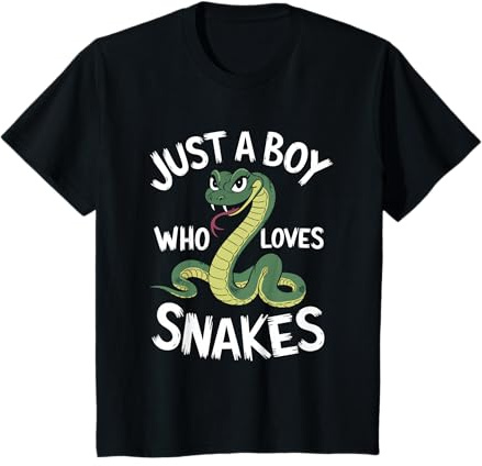 Kids Just A Boy Who Loves Snakes T-Shirt