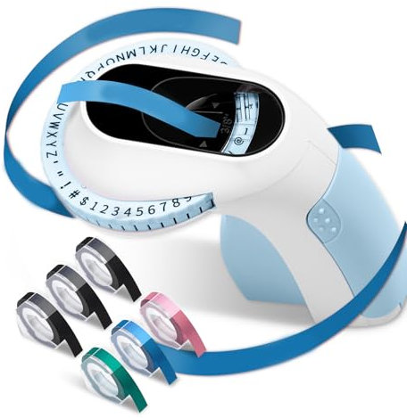 Montesy Prägemaschine Beschriftungsgerät 3D Prägegerät Handheld Label Prägegerät Tragbares Prägegerät
