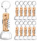 10 pièces Ouvre-bouteille Multifonction en Bois Personnalisé, Cadeaux d'Invites Gravés pour Mariage, Anniversaire ou Fête – Porte-clés Ouvre-bouteille