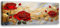 Feeby Bilder - Foto Geschenk - Rosen Gold Blumen - 120x40 1tlg - Leinwandbilder Wohnzimmer - Wandbild über dem Bett - Bild Schlafzimmer - Aesthetic Zimmer Deko - Modern Pictures
