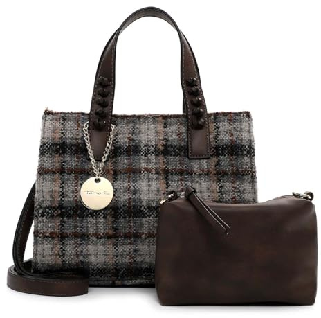 Tamaris Umhängetasche Handtasche Gwenda City Shopper S Grey grau