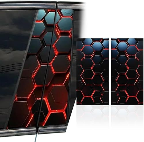 VAPORVERSE Car Center Pillar Sticker for Dacia Duster II (AB 2017), B-Pillar Protector Personalised Vehicle Door Pillar Door Window Decals Car Door Scratch Protection Film,C