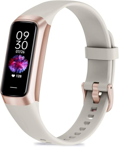 YJYK Fitness Tracker with 24/7 Heart Rate Blood Oxygen Sleep Monitor,Activity Tracker with 1.1 AMOLED Touch Color Screen, Multiple Sport Modes Step Counter,IP68 Waterproof for Women Men (White)