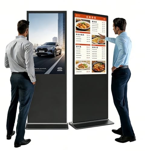Display Digitale 43/50/55 Pollice Lettore Pubblicitario A Piede Touch 4k Uhd, Schermo Condiviso Intelligente, Supporto Telecomando, Android 11 (2+32 GB),1 Pezzo 55in