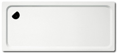 Kaldewei Superplan Rechteck Duschwanne weiß 75 x 100 x 2,5 cm 430248040001 inkl. Styroporträger / Wannenträger, Ablaufgarnitur:ohne Viega Ablaufgarnitur flach