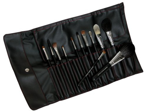 Royal & Langnickel Silk Pro Kosmetikpinsel-Set im Wickeletui, 1 Set