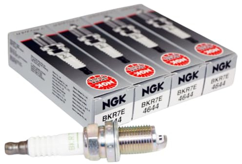 NGK 4x BKR7E Standard Zündkerze 4644 | Ersetzt AGPR12C CFR1CLS 22401-20J07 90048-51161 BP51-18-110 065-01406-80 90048-51161-000 3165 K22PR-U 7603 792 8 FR5D C.