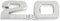 sourcing map Auto LKW Dekoration Alloy 2.0 Decal Emblem 3D Badge Sticker Aufkleber silber de